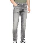 Jean homme pepe jeans spike - gris - coupe slim - poches arri�re et lat�rales