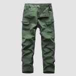 Jeans homme cargo slim funmoon - bleu - mode casual avec plis