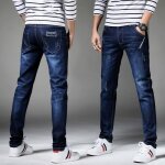 Jeans hommes funmoon - skinny - �lasticit� - slim pantalon crayon