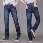 Jeans homme funmoon - slim en denim bleu - mode casual