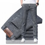 Jean homme insfity - extensible leger slim fit coupe droite - dark grey