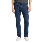 Jean homme - lee jeans brooklyn - coupe droite - dark stonewash - bleu