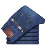 Jeans homme - leoclotho - slim - bleu clair - tissu � s�chage rapide