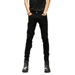 Jeans homme slim fit uni 32 - az king - skinny - noir - homme