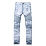Jeans hommes slim funmoon - bleu clair - lav et moustaches de chat