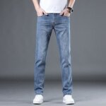 Jean homme slim stretch coupe droite respirante comfortable Jean homme slim stretch coupe droite respirante comfortable