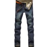 Jeans homme svelte droits couleur unie - funmoon