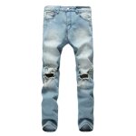Jean homme zewow - trous - abrasions - vtements homme - bleu
