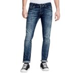 Jean - jack&jones - bleu - coupe slim - super stretch 50% - 3 poches