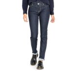 Jean femme - lee - marion straight - taille haute - coupe droite - denim bleu
