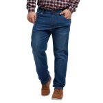 Jean loose fit stretch grande taille homme - bleu