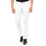 Pantalon long en jean coupe droite pour homme jmt016 - blanc