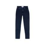 Jean mom femme calvin klein jeans ref 61861 1bj bleu - slim - taille haute