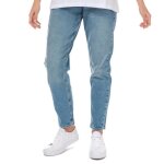 Jean mom - only - veneda life - coupe regular - longueur cheville - bleu clair - femme
