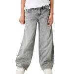 Jeans - name it - rose - coupe loose - gris clair - pour filles