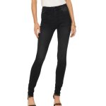 Jean noir femme - only - royal hw - taille haute - coupe slim - 5 poches
