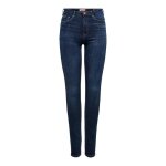 Jean skinny femme - only - paola life - taille haute - bleu fonc� - xsx34