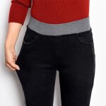 Jeans skinny - funmoon - paissie - taille lastique - noir - slim fit