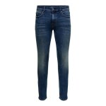 Jeans skinny - only & sons - onswarp life 9809 - bleu denim - coupe skinny - homme