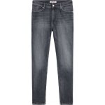 Jean skinny stretch simon - tommy jeans - homme - noir - taille basse - skinny