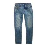 Jeans slim g - star 3301 - antique faded oasis ripped - 34x30