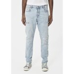 Jean slim homme - kaporal - jude - coupe tapered slim - extend denim - effet dchir et dlav
