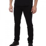 Jeans homme schott trd - noir - coupe slim - 98% coton 2% lasthanne