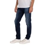 Jean slim - replay - anbass hyperflex clouds - bleu fonc - ultimate eco - 5 poches