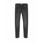Jean larston - wrangler - slim tapered - taille basse - denim gris - coton recycl