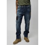 Jean tapered homme drope - kaporal - effet us� et destroys - taille relax - bleu