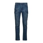 Jean de travail multipoches denim stretch slim diadora stone - denim