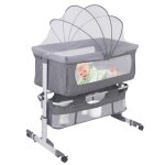 Jeobest - lit berceau relevable pour b�b�s de 0 � 36 ans moustiquaire gratuite 92 * 58 * 70 - 90cm