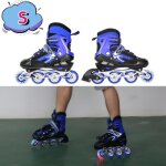 Jeobest - patins  roulettes pour enfants rollers en ligne enfants - s - hommes et femmes dbutants bleu ...