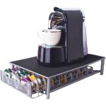 Porte capsules caf - jeobest - distributeur pour 60pcs capsules - noir - 28 * 42 * 10cm