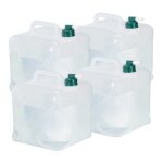 Relaxdays jerricans carrés pliants en lot de 4 10 litres contenant à eau avec robinet sans bpa transparent ... Relaxdays jerricans carrés pliants en lot de 4 10 litres contenant à eau avec robinet sans bpa transparent ...
