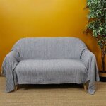 Jet de canap 170x250 cm gris anthracite