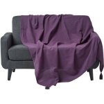 Jet� de lit ou de canap� rajput violet 150 x 200 cm