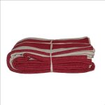 Jet� de lit coton �pais rustique rouge 240x260 cm