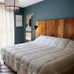 Jet de lit - effet froiss ecru 250x260 cm