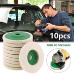 Disques de polissage - joyfan - 10 pi�ces - 100 mm - �paisseur 8 mm - pour m�taux et verre