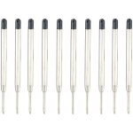 Recharge stylo  bille - pearl - 10 recharges - couleur noir - paisseur b - type moyen