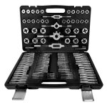 Jeu de 110 tarauds � main m2 - m18 avec cl� � cliquet r�glable - liliin - outils de filetage - acier ...