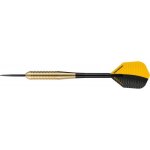 Jeu de 3 fl�chettes acier - harrows - club brass 19g - r - 19 g - corps laiton - �tui rigide inclus