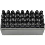 Jeu de poin�ons de lettres et chiffres � frapper - marque - mod�le - hauteur 8mm - m�tal