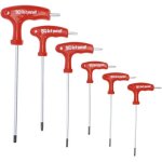 Jeu de 6 cls torx poigne en t extra longues oc pro - t10  t40 - acier chrome vanadium