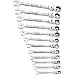 Jeu de 7 cl�s mixtes � cliquet articul�es - stanley expert - e111108 - a fourche - rack plastique