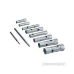 Jeu de 8 clés tubulaires métriques - silverline - 8 - 22 mm - résistantes à la corrosion Jeu de 8 clés tubulaires métriques - silverline - 8 - 22 mm - résistantes à la corrosion