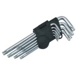 Jeu de 9 cl�s �toile / torx chrome vanadium de t 10 � t 50