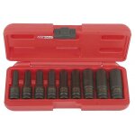 Jeu de 9 douilles torx femelles � choc kstools - e10 - e11 - e12 - e14 - e16 - e18 - e20 - e24 en acier ...