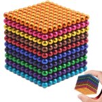 Jeu de billes magntiques - marsee - cube magntiques 1000 billes 3mm - 10 couleurs - relaxation magique ...